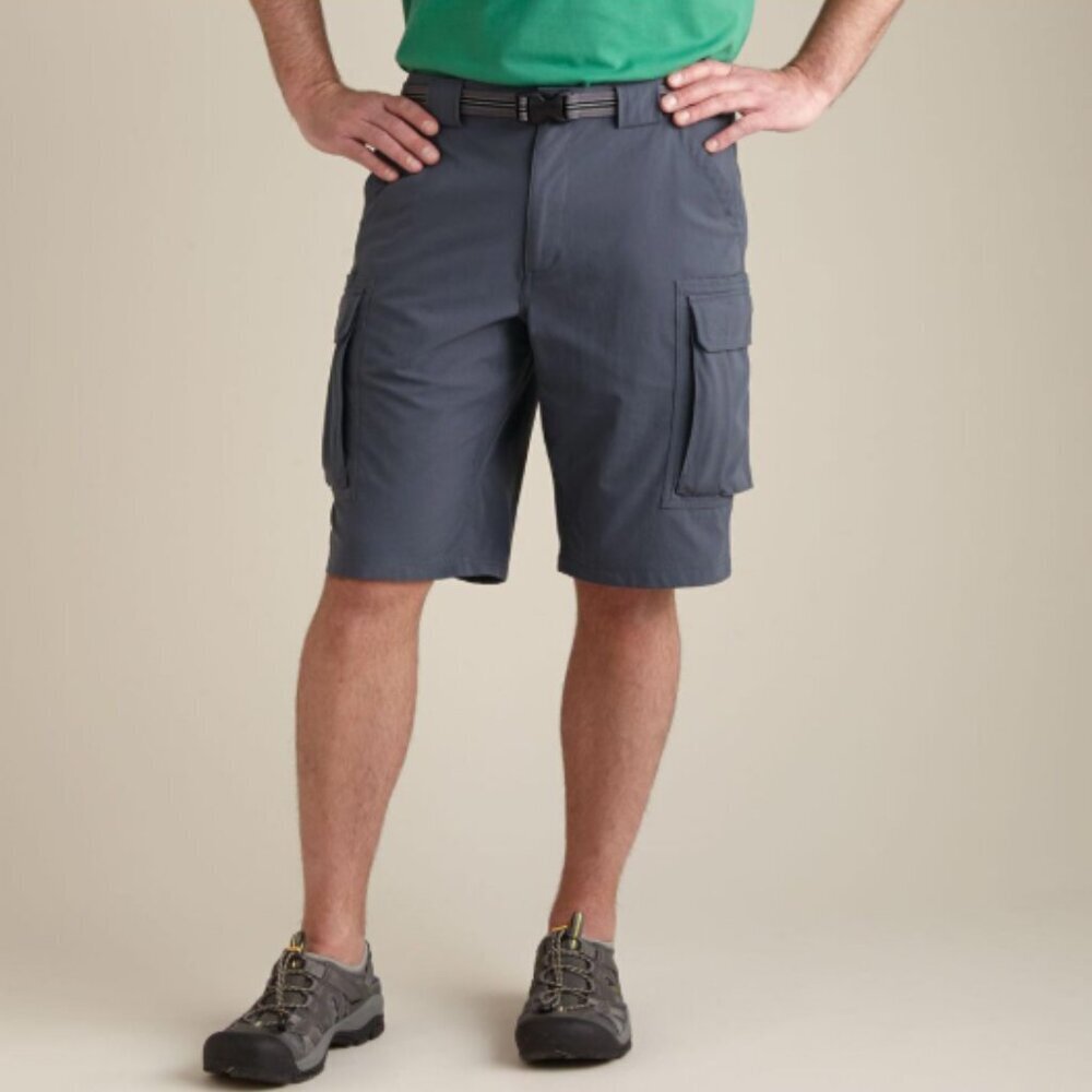 Duluth Trading Co Men's Dry On The Fly 11'' Gray Cargo Shorts XL